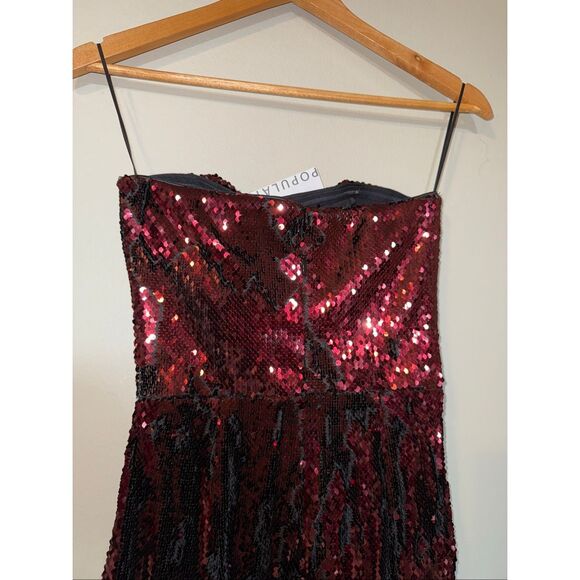 Dress The Population XXS Andy Strapless Sequin Jumpsuit Holiday Cocktail Party - Picture 12 of 16